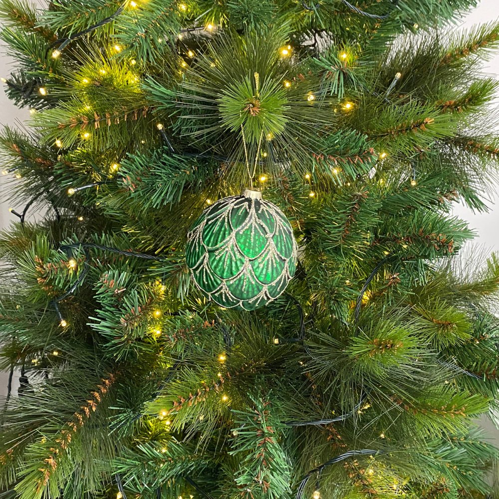 Green Glass Ball Ornament - My Christmas