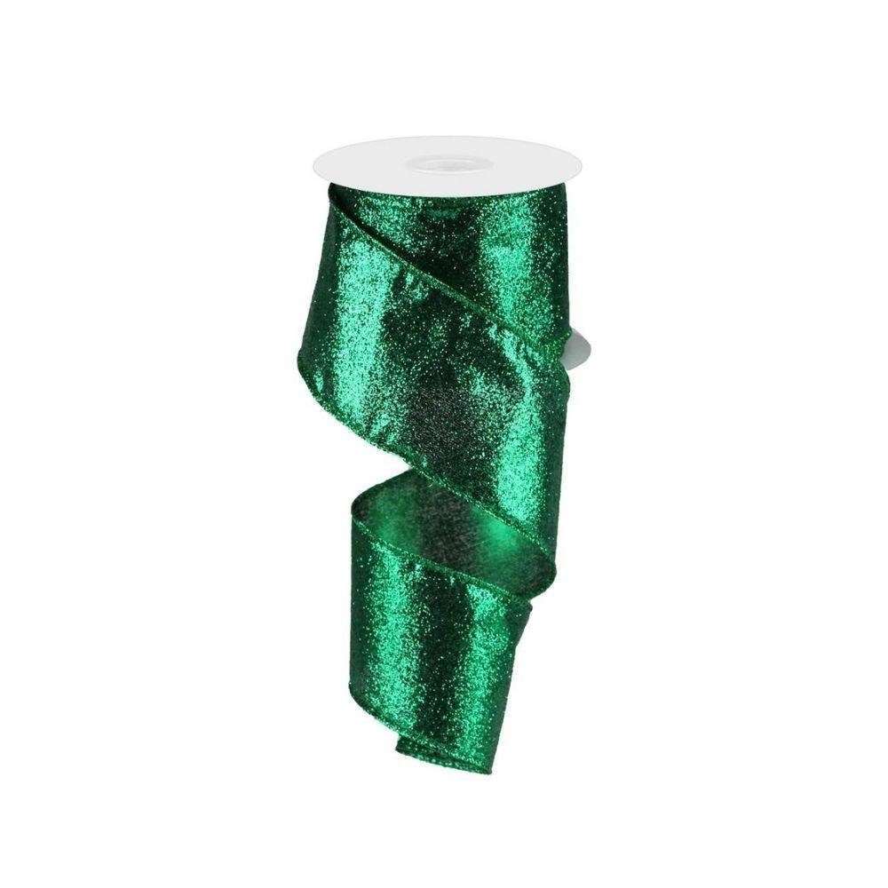 Green Glitter Ribbon - My Christmas
