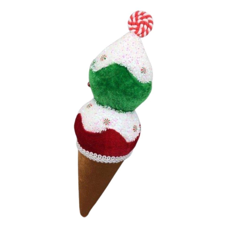 Green Red Icecream Cone - My Christmas