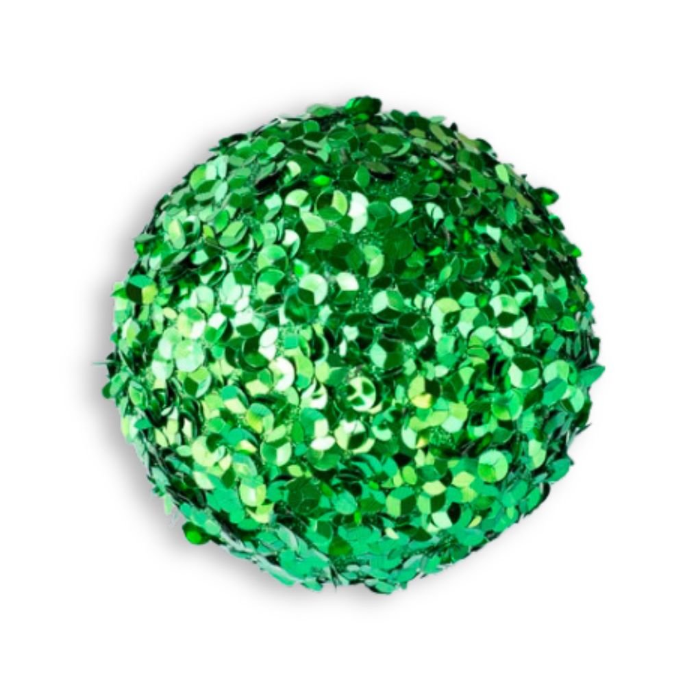 Green Sequin Ball, 10cm - My Christmas