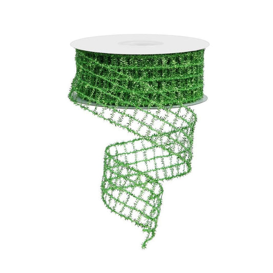 Green Tinsel Ribbon - My Christmas