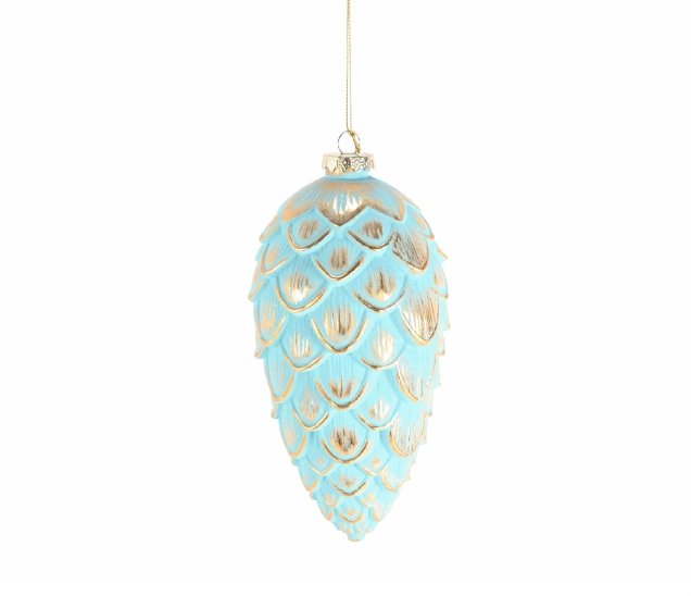 Green/Gold Pinecone Ornament - My Christmas