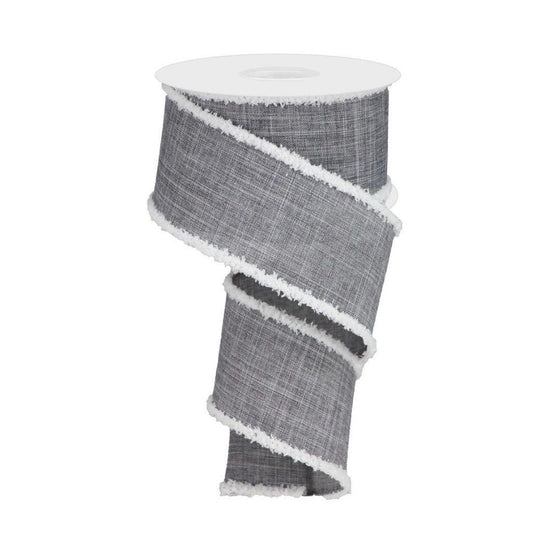 Grey Ribbon, 6.4cm Wide - My Christmas