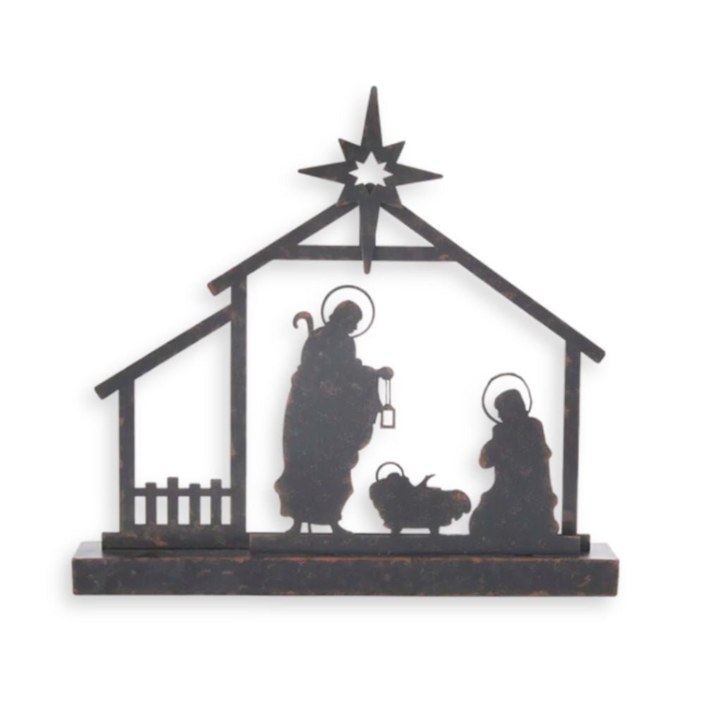 Holy Family Stable Silhouette - My Christmas