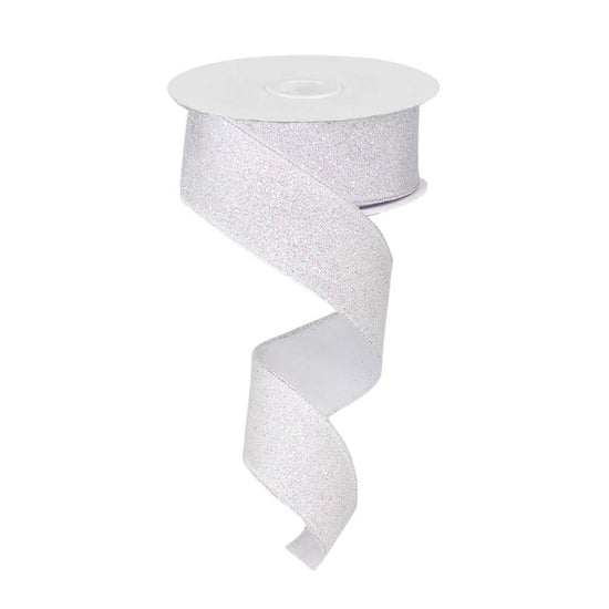 Iridescent White Ribbon - My Christmas