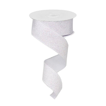 Iridescent White Ribbon - My Christmas