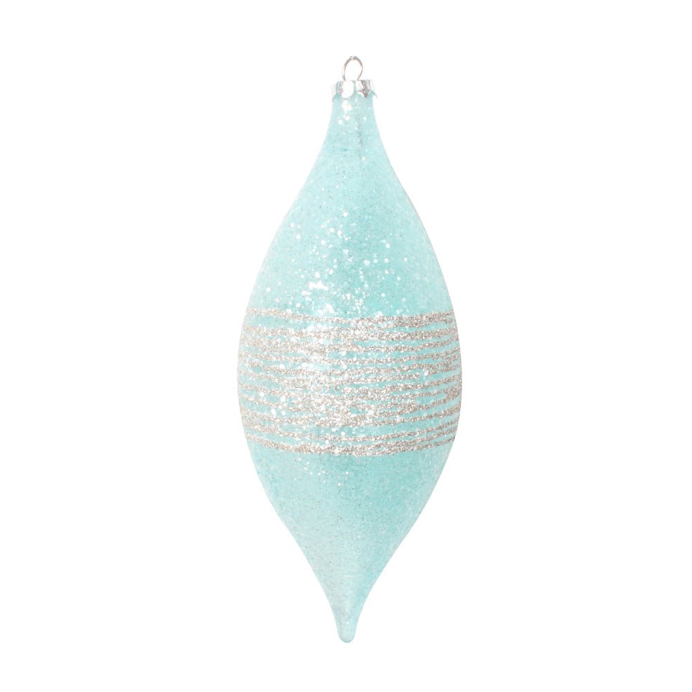 Light Blue Finial Ornament - My Christmas