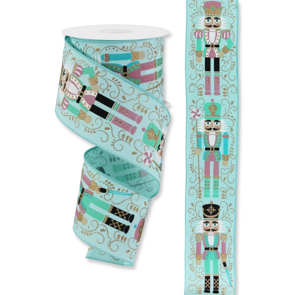 Light Blue Nutcracker Ribbon - My Christmas