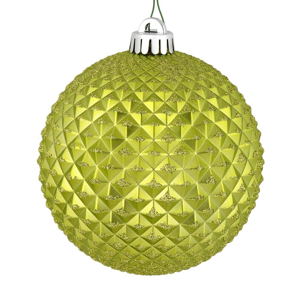 Lime Green Durian Ball, 10cm - My Christmas