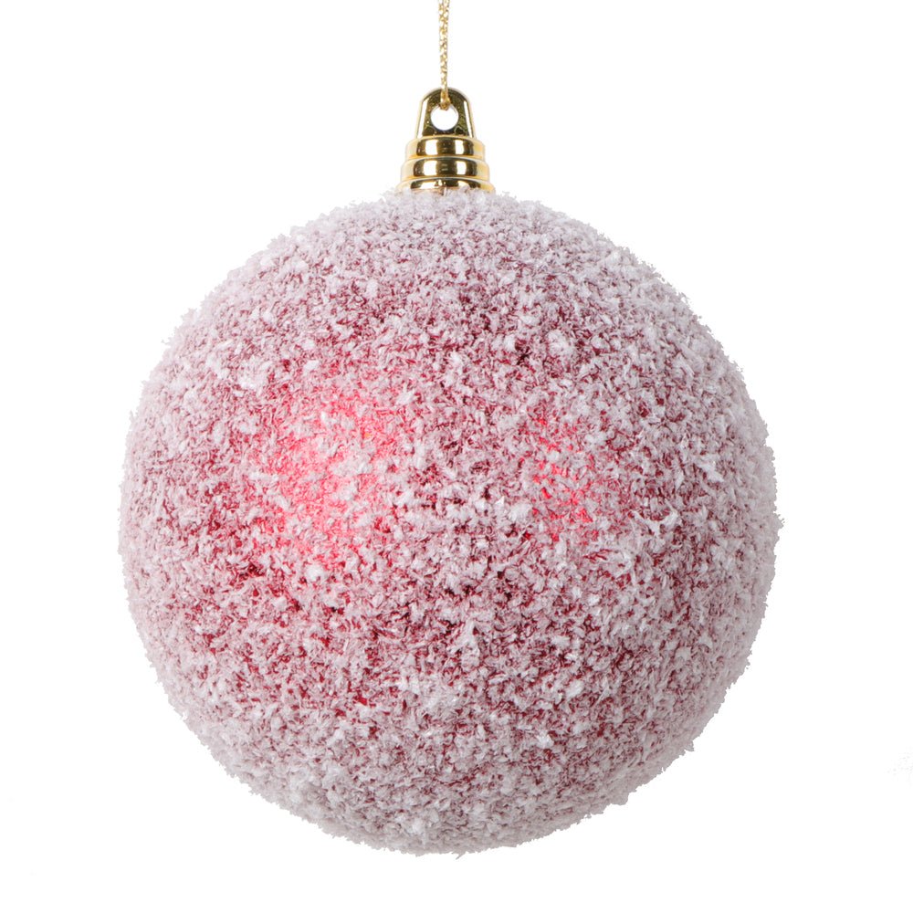 Matte Snowy Finish Red Ornament - My Christmas