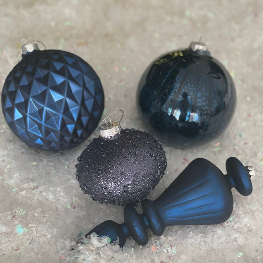 Mercury Dark Blue Ball - My Christmas