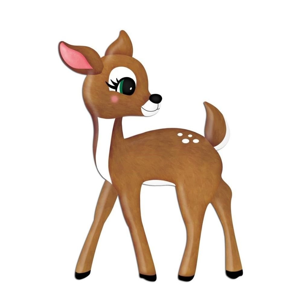 Metal Embossed Bambi - My Christmas