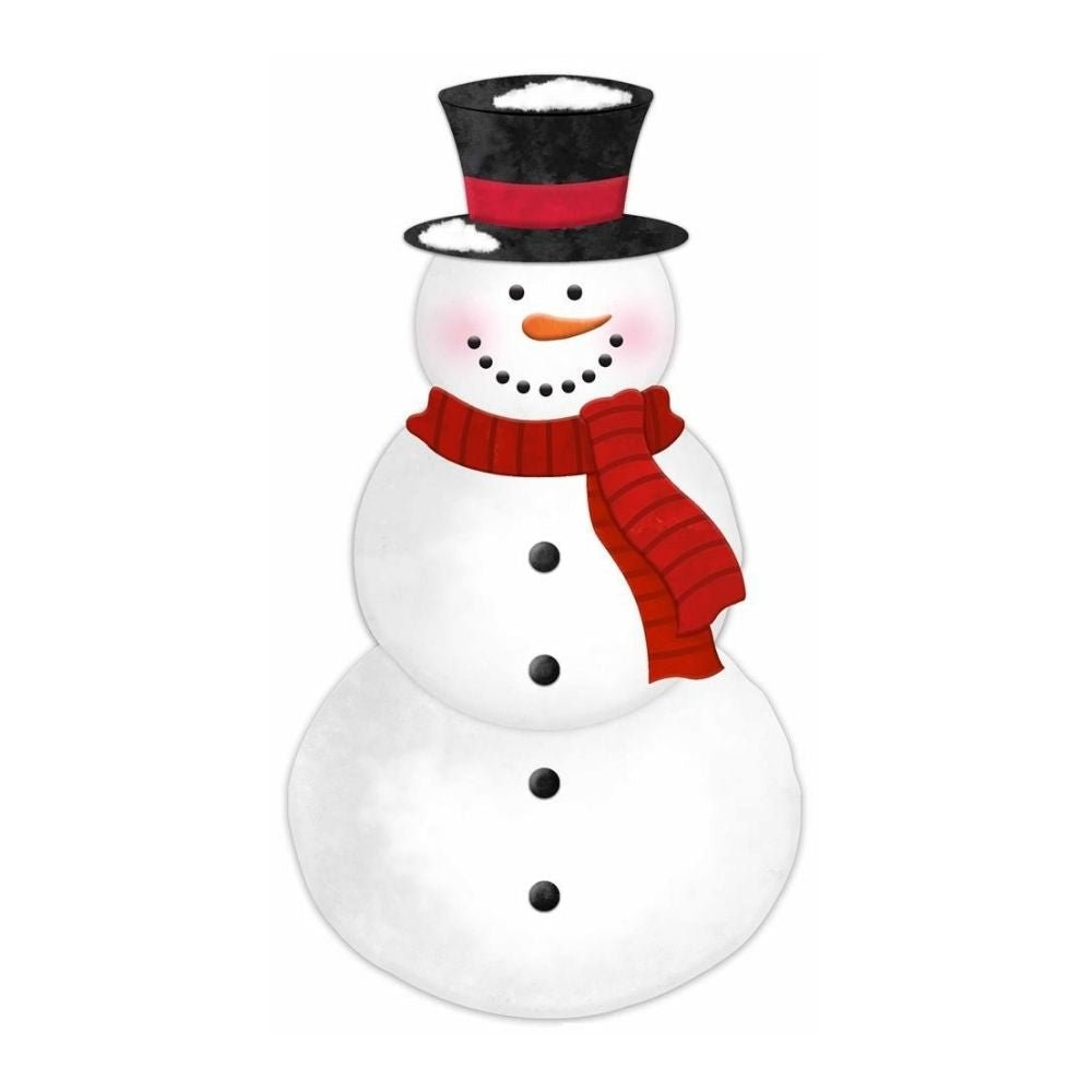 Metal Embossed Snowman - My Christmas