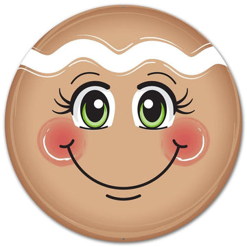 Metal Gingerbread Face Sign - My Christmas