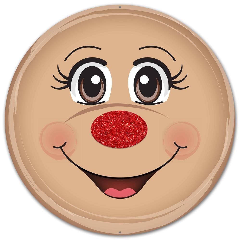Metal Reindeer Face Sign - My Christmas
