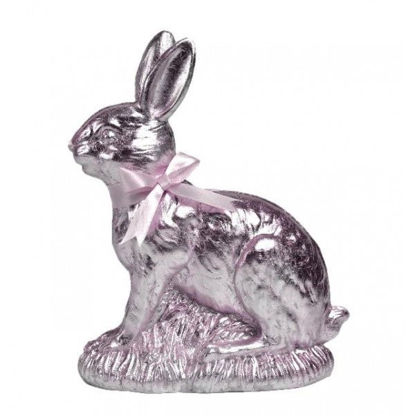 Metallic Pink Sitting Bunny - My Christmas