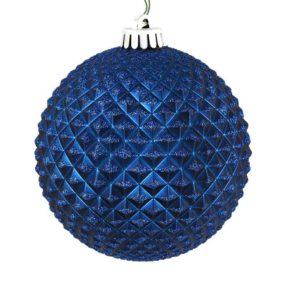 Midnight Blue Durian Glitter Ball - My Christmas