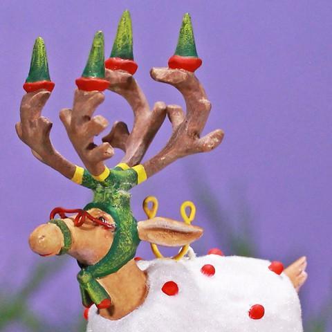 Mini Blitzen Ornament - My Christmas