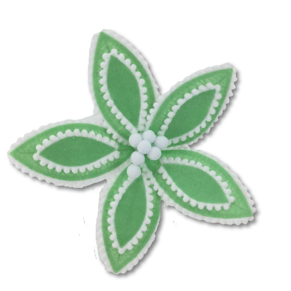 Mint Retro Flower Ornament - My Christmas