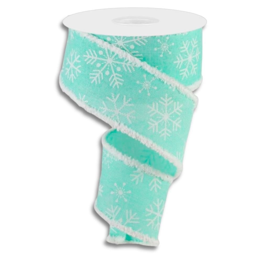 Mint Snowflake Ribbon - My Christmas