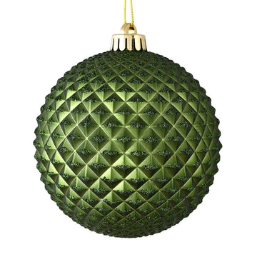 Moss Green Durian Ball, 10cm - My Christmas