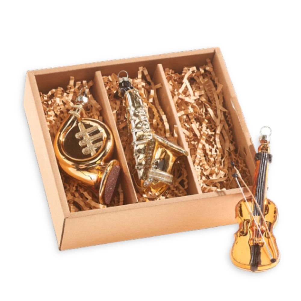 Musical Instruments Ornaments, Box of 3 - My Christmas