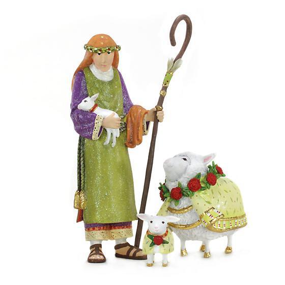 Nativity Shepherd And Sheep Figures - My Christmas