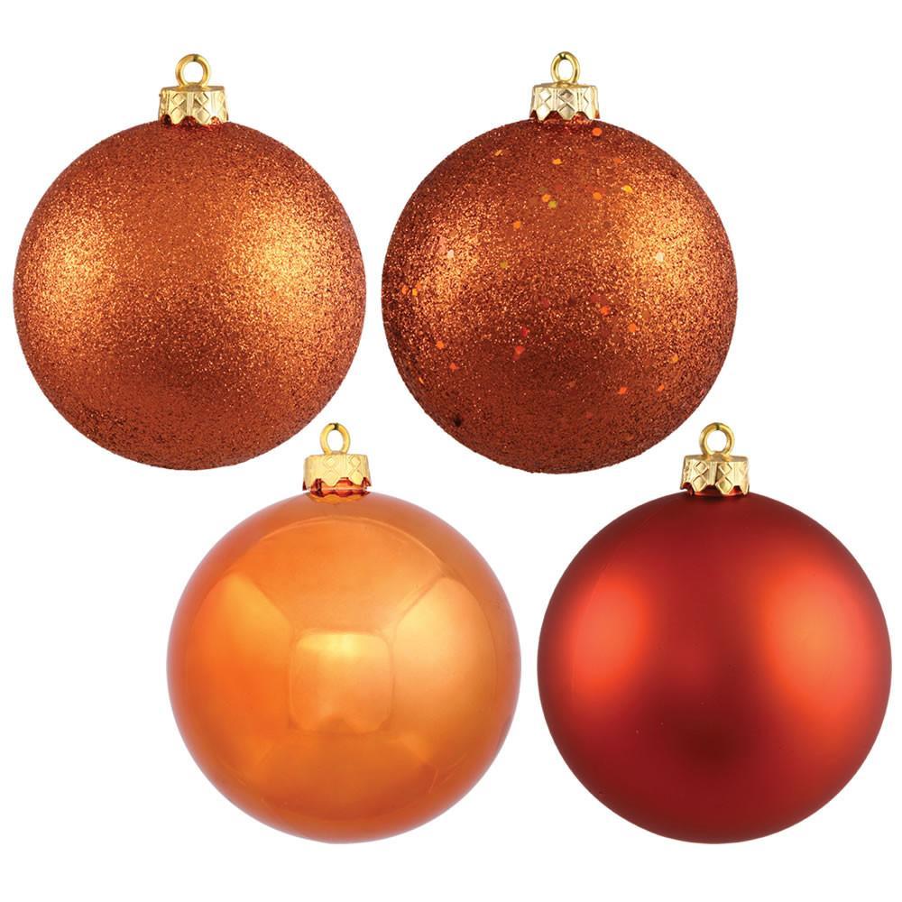 Orange Baubles, Various Sizes - My Christmas