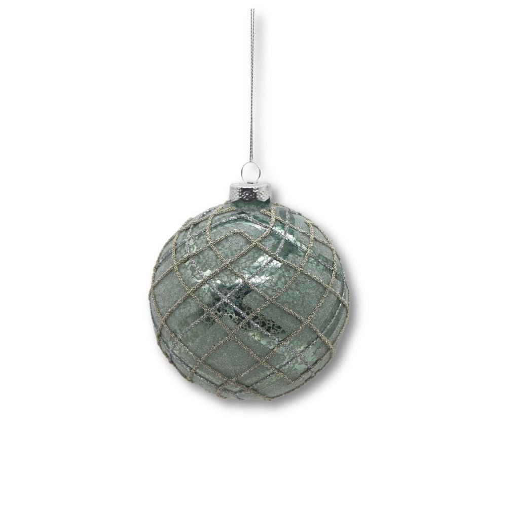 Pewter Glass Ball Ornament - My Christmas