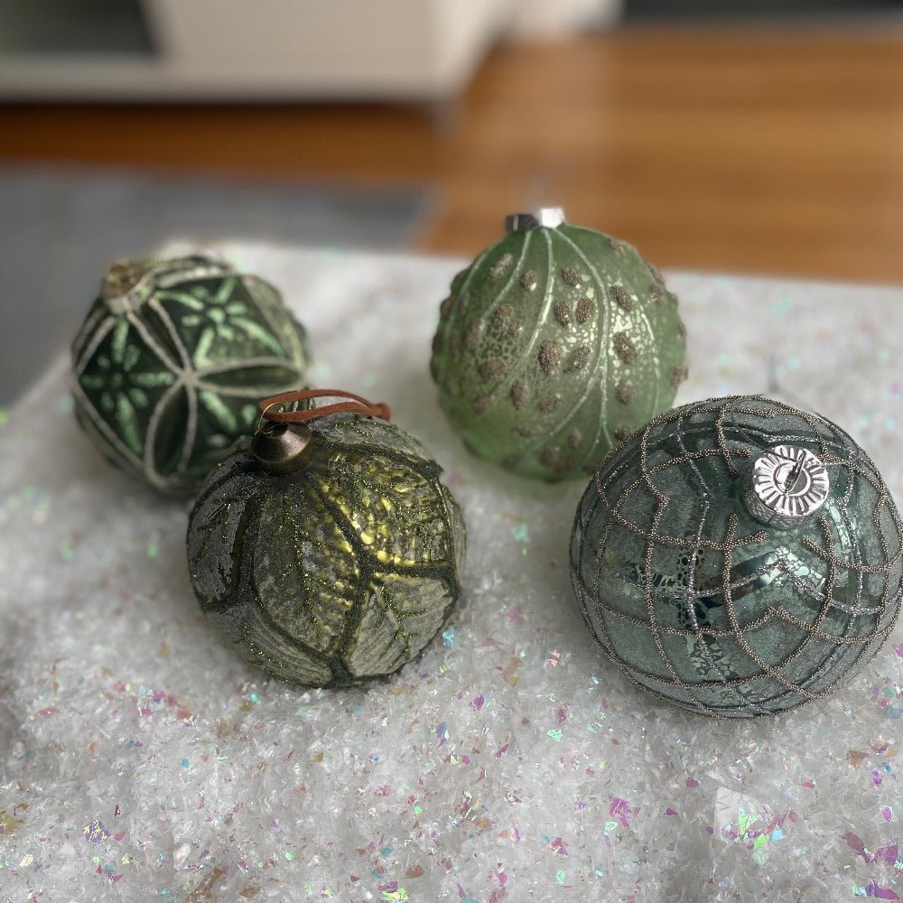 Pewter Glass Ball Ornament - My Christmas