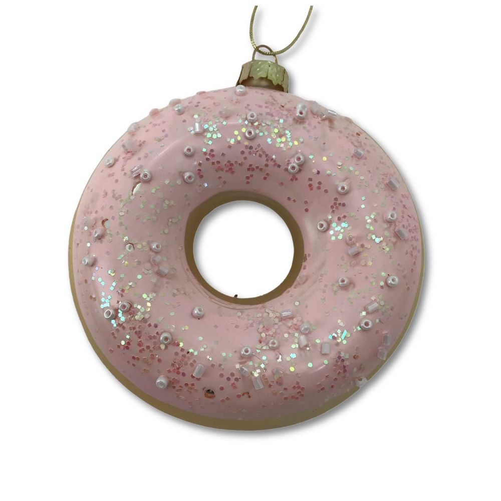 Pink Doughnut Ornament - My Christmas