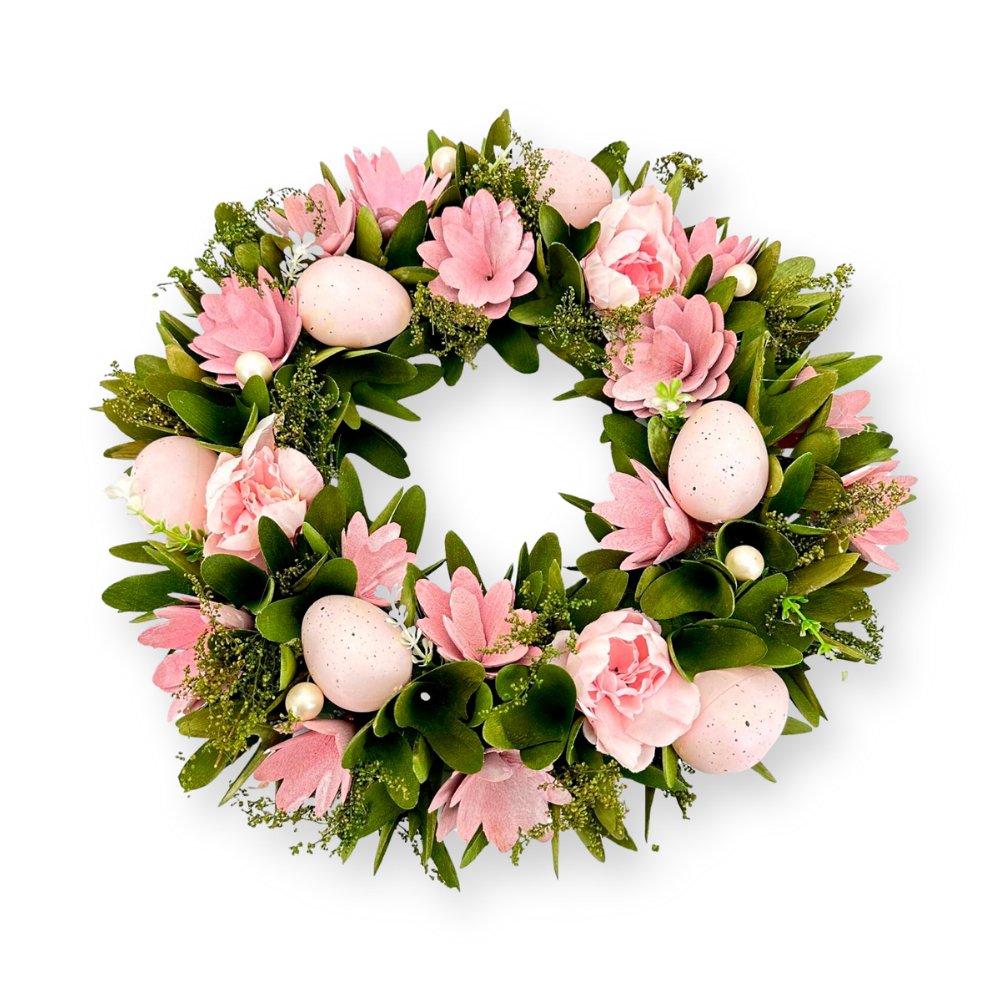 Pink Easter Wreath - My Christmas