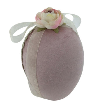 Pink Fabric Egg, 16cm - My Christmas