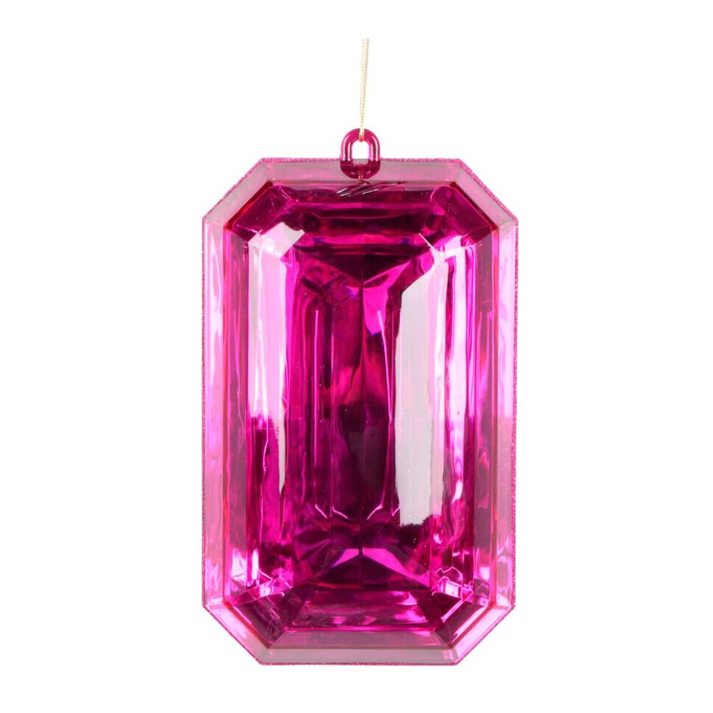 Pink Rectangle Jewel - My Christmas