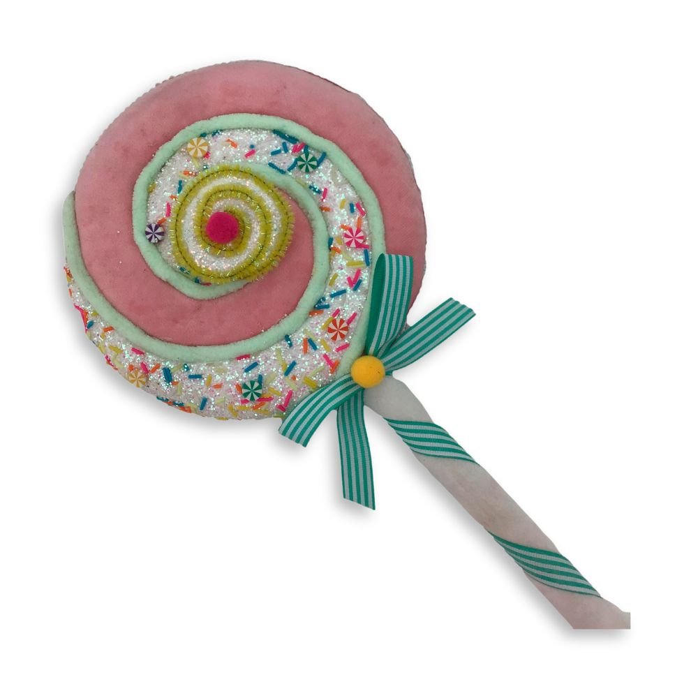 Pink Swirl Lolly - My Christmas