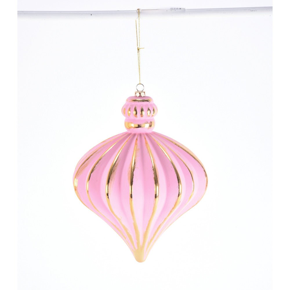 Pink/Gold Onion Ornament - My Christmas