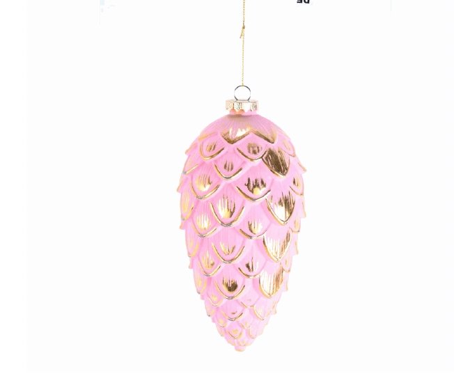 Pink/Gold Pinecone Ornament - My Christmas