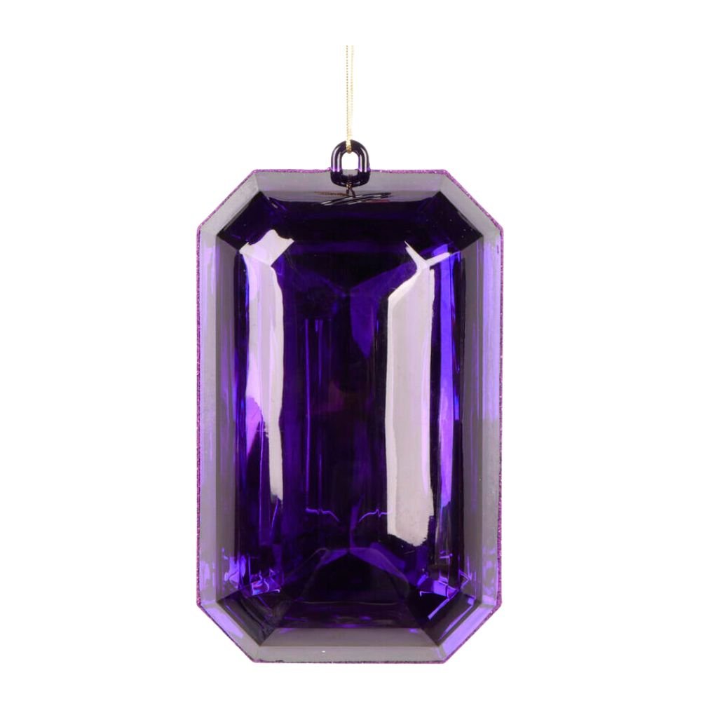 Purple Rectangle Jewel - My Christmas