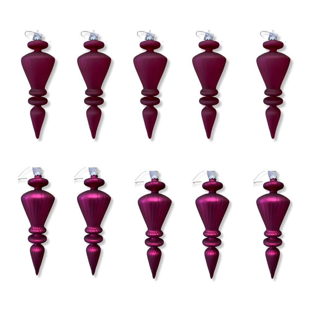 Raspberry Finial Mixed 10 Pack - My Christmas