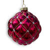 Raspberry Glass Ball Ornament - My Christmas