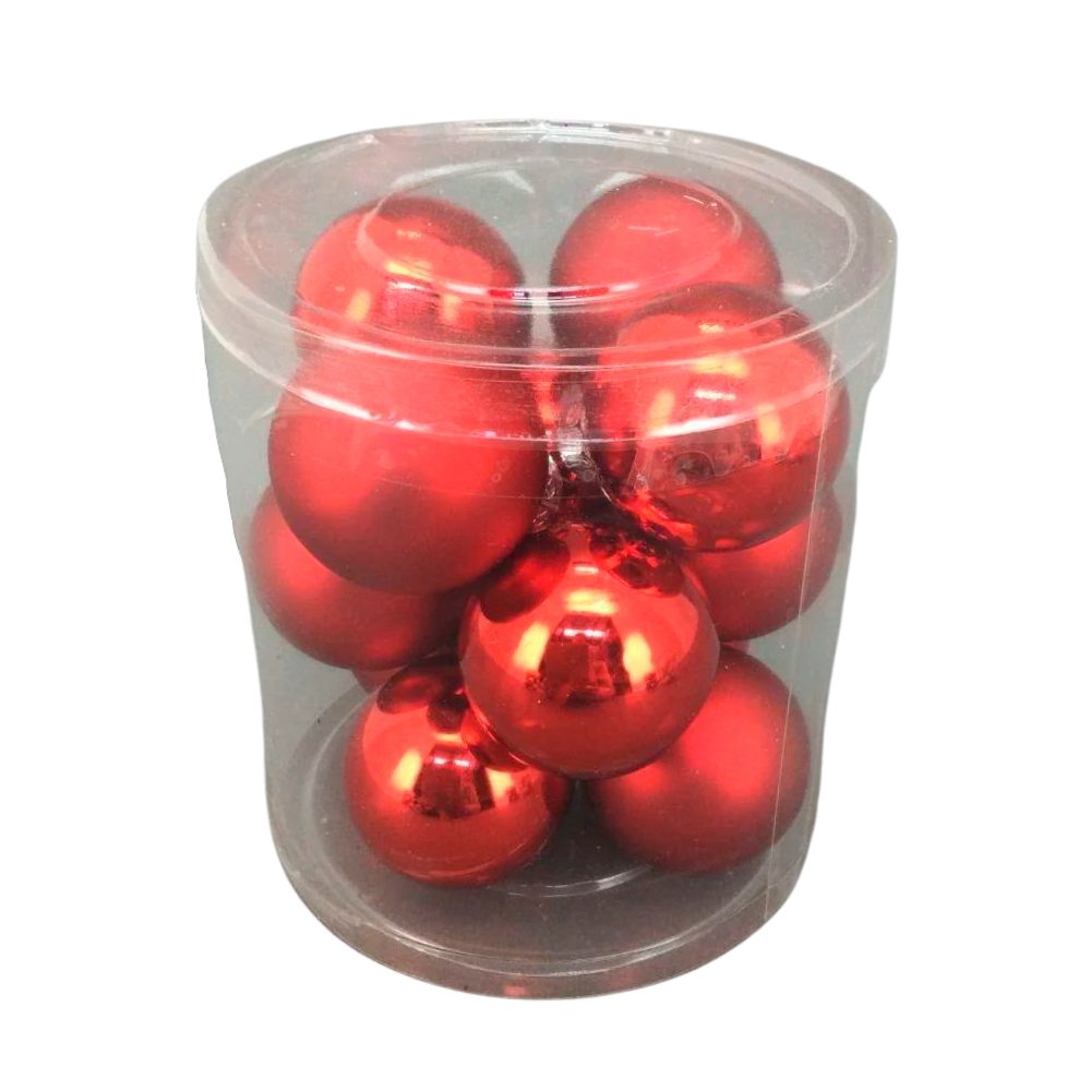 Red 4cm Bauble Pack - My Christmas