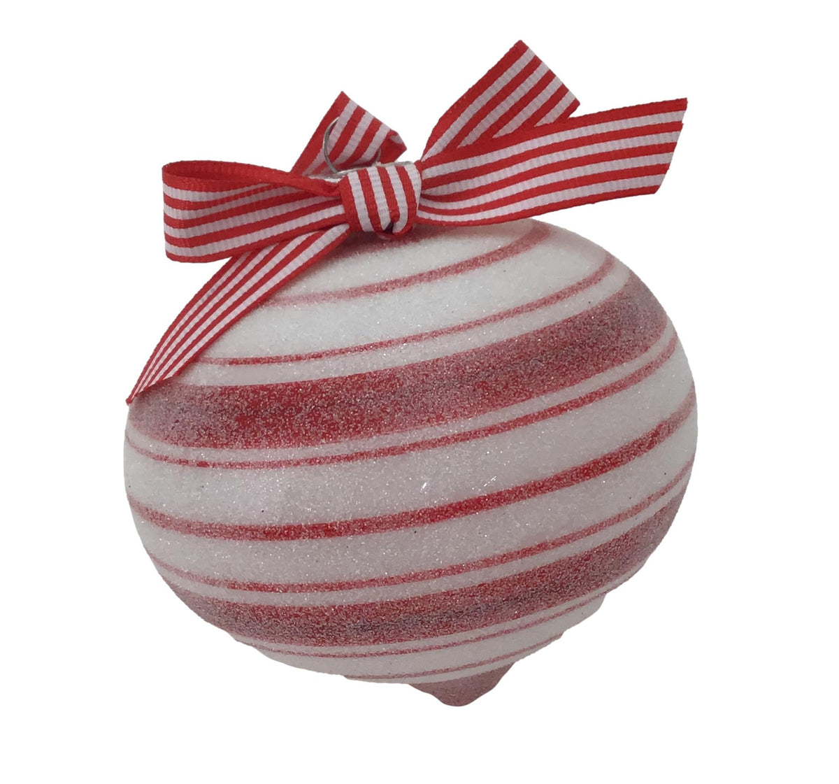 Red and White Onion Ornament, 10cm - My Christmas