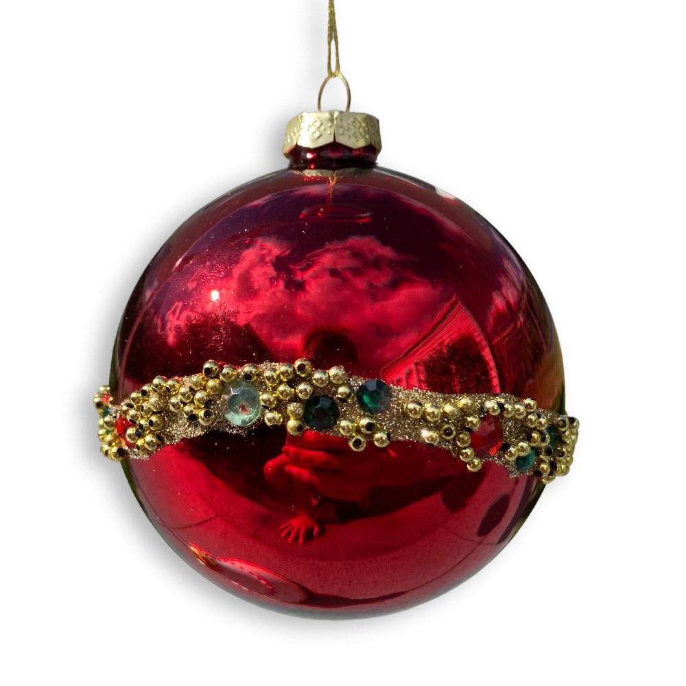 Red Glass Ball Ornament - My Christmas