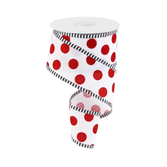 Red Glitter Polka Dots - My Christmas