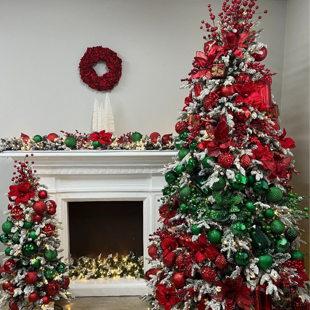 Red Shiny Diamond Drop Ornament - My Christmas