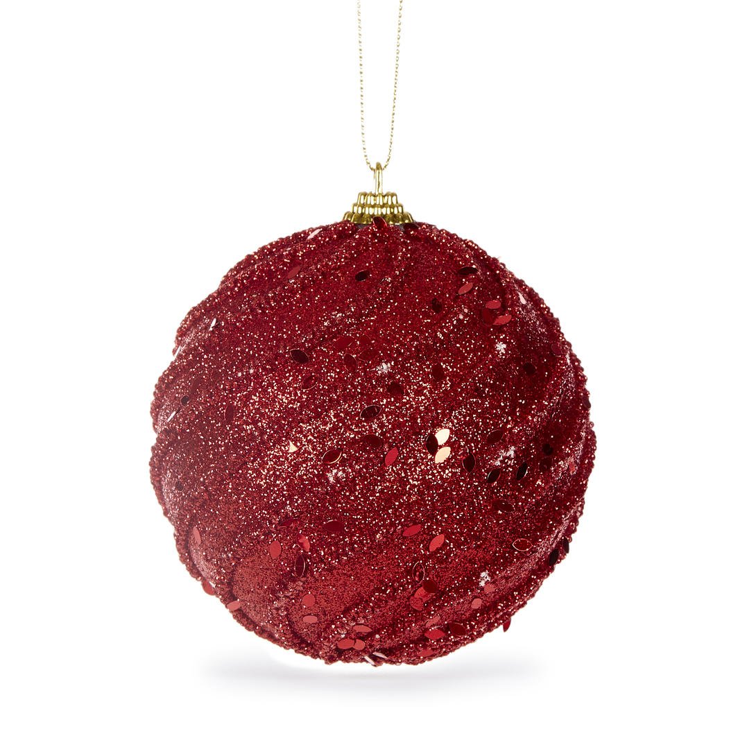 Red Swirl Bauble - My Christmas