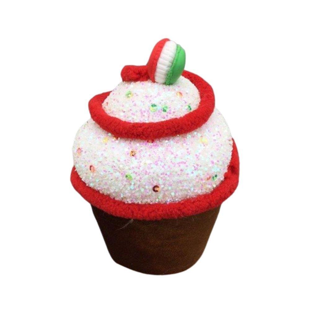 Red Swirl Cupcake - My Christmas