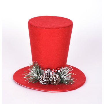 Red Top Hat Tree Topper - My Christmas