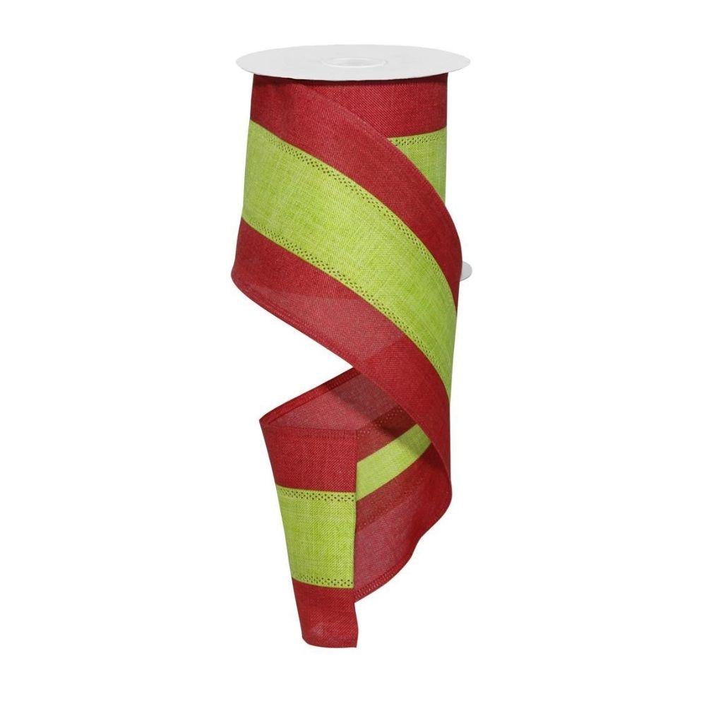 Red/Green Stripe Ribbon - My Christmas