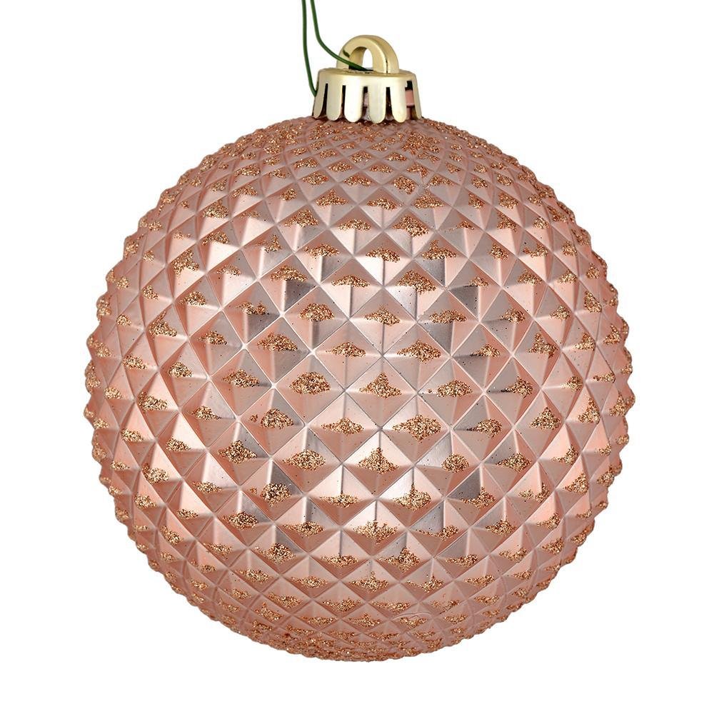 Rose Gold Durian Ball, 10cm - My Christmas